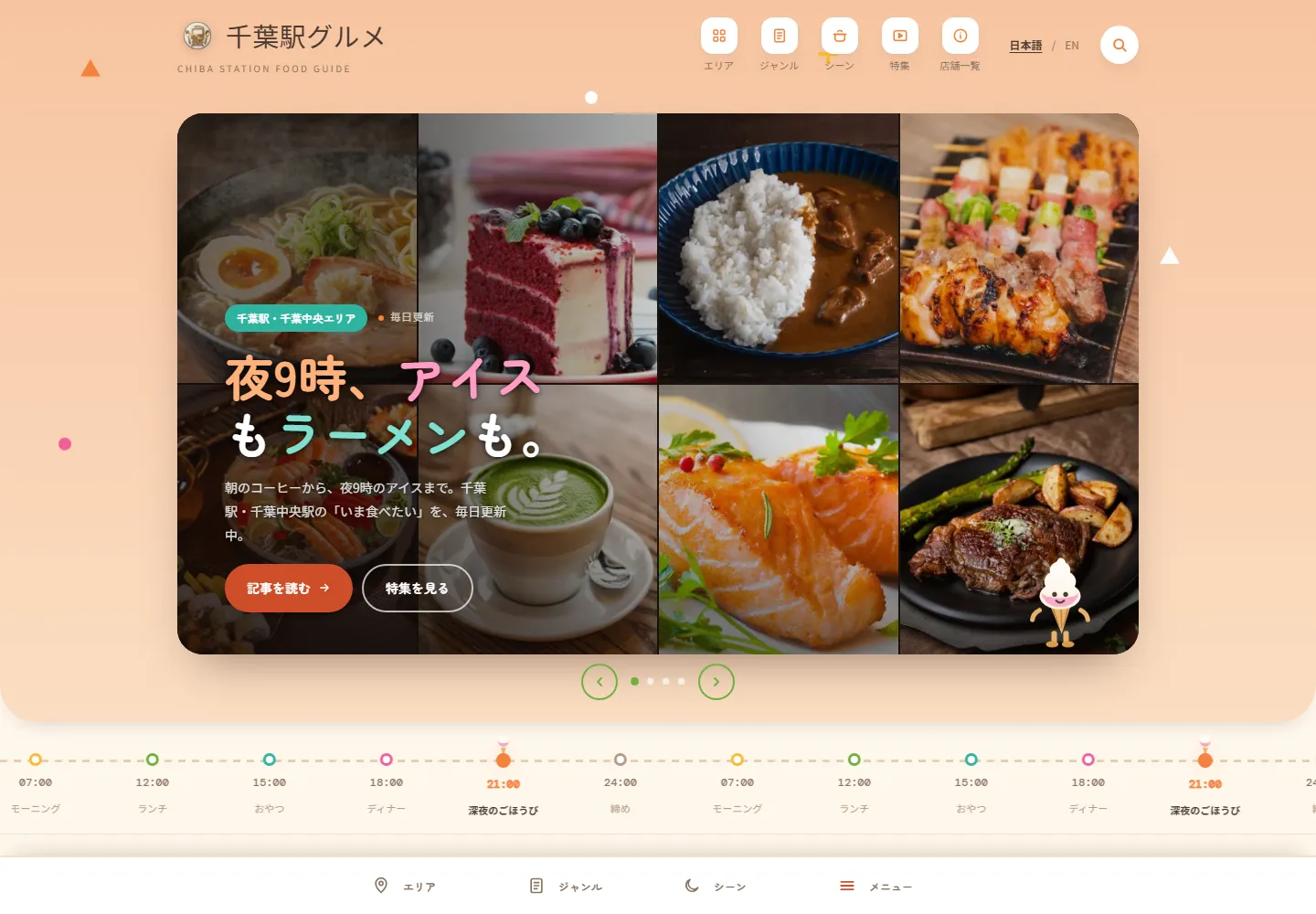 千葉駅グルメのトップページ